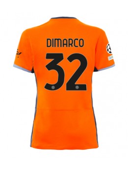 Billige Inter Milan Federico Dimarco #32 Tredjedrakt Dame 2023-24 Kortermet